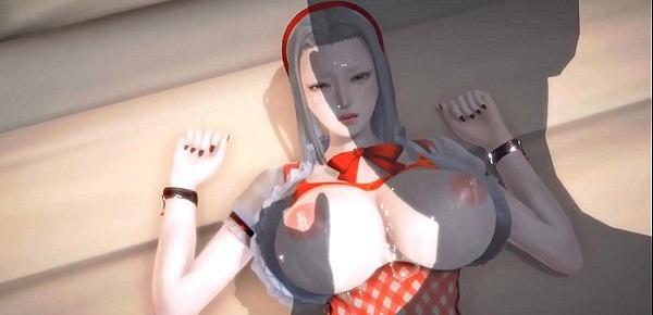  3D hentai waitress quality service